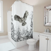 Oorspronkelijke Waterverf: vogelaanvaring of vogel Douchegordijn (In situ)