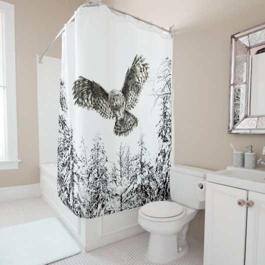 Oorspronkelijke Waterverf: vogelaanvaring of vogel Douchegordijn (In situ)