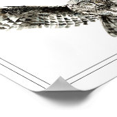 Oorspronkelijke Waterverf: vogelaanvaring of vogel Poster (Hoek)