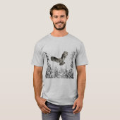 Oorspronkelijke Waterverf: vogelaanvaring of vogel T-shirt (Voorkant volledig)