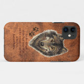 Oorspronkelijke Waterverf Wolf, Tracks Family Stre Case-Mate iPhone Case (Achterkant (horizontaal))