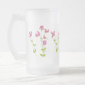 Oorspronkelijke Waterverf zoete peul, tuinbloem Matglas Bierpul (Links)