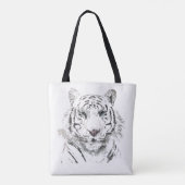 Oorspronkelijke Waterverven van de tijger - Chines Tote Bag (Achterkant)