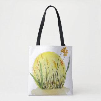 Oorspronkelijke Wilde Bloem & Prairie Gras Natuur Tote Bag