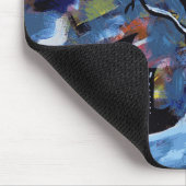 Oorspronkelijke winterstructuur en stadsverlichtin muismat (Hoek)