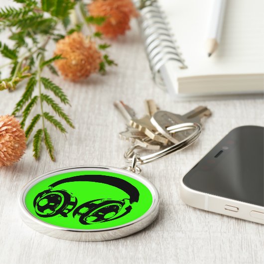 oortelefoons sleutelhanger (Zijkant)