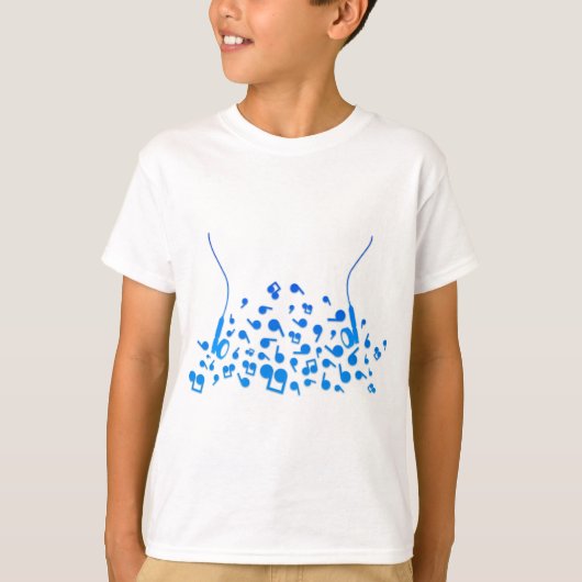 oortelefoons t-shirt (Voorkant)