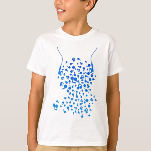 oortelefoons t-shirt (Voorkant)