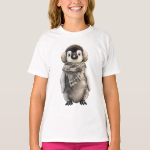 Oorwarmers Sjaal Pinguïn Kinderen T-shirt