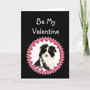 Oorzaak blaf ik Liefde u Border collie Valentijn Feestdagen Kaart