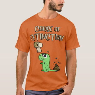 oorzaak van het uitsterven van dinosaurussen t-shirt