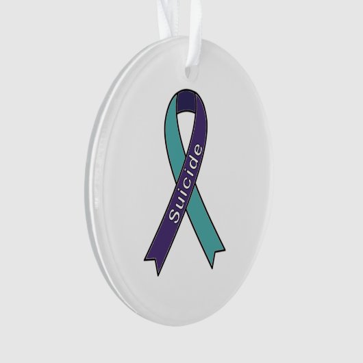 Oorzaak van zelfmoordornament ornament (voorkant)