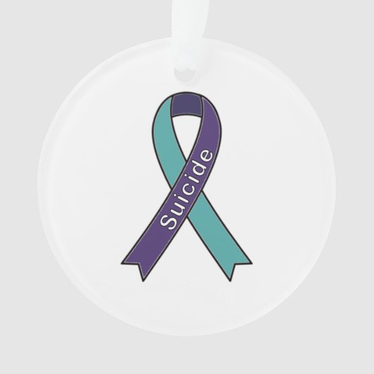 Oorzaak van zelfmoordornament ornament (voorkant)