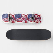 Oost. 1776 Amerikaanse vlag Persoonlijk Skateboard (Horizontaal)