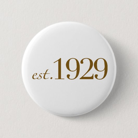 Oost 1929 ronde button 5,7 cm (Voorkant)