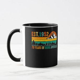 Oost. 1952 70 jaar Geweldige Vintage 70e Mok