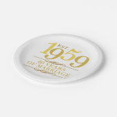 Oost. 1959 60th Wedding Jubileum Papieren Bordje (Gekanteld)