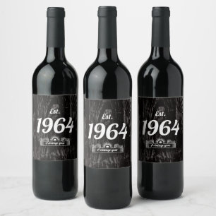 Oost. 1964 Een  jaar Wijn Etiket