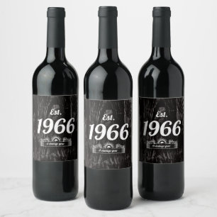 Oost. 1966 Een  jaar Wijn Etiket