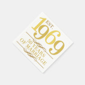 Oost. 1969 50ste Jubileum ter bruiloft Servet (Hoek)