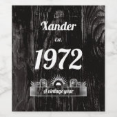 Oost. 1972 Een jaar Wijn Etiket (Enkel label)