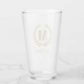 Oost. 1972 verjaardag Monogram Gold Glas (Achterkant)