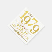 Oost. 1979 40ste Jubileum ter bruiloft Servet (Hoek)