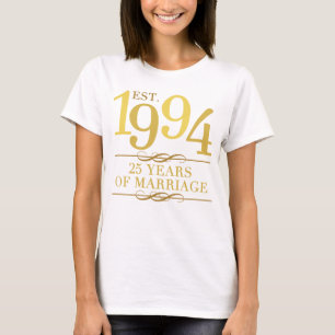 Oost. 1994 25ste Jubileum ter bruiloft T-shirt