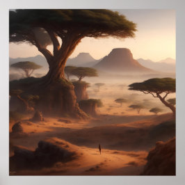 Oost-Afrikaans landschap Poster
