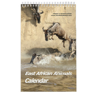 Oost-Afrikaanse dieren (één pagina) Agenda Kalender
