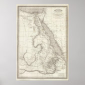 Oost-Afrikaanse kaart Poster (Voorkant)