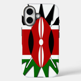 Oost-Afrikaanse sterrenbeeld Keniaanse vlag Steron iPhone 16 Hoesje
