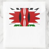 Oost-Afrikaanse sterrenbeeld Keniaanse vlag Steron Rechthoekige Sticker (Tas)