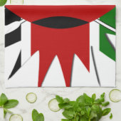 Oost-Afrikaanse sterrenbeeld Keniaanse vlag Steron Theedoek (Gevouwen)