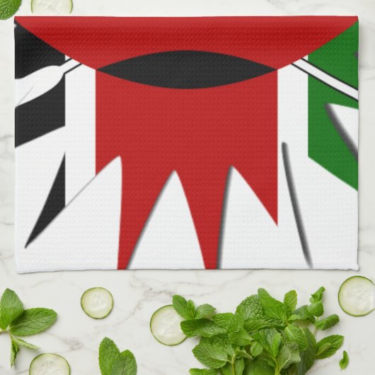 Oost-Afrikaanse sterrenbeeld Keniaanse vlag Steron Theedoek (Gevouwen)