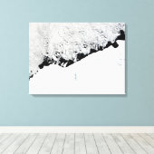 Oost-Antarctica-waternA-olies uit de Prins Olav-ku Canvas Afdruk (Insitu (Houten vloer))