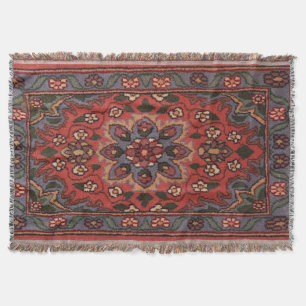 Oost-Antiek Perzisch Turks Floral Rug Deken