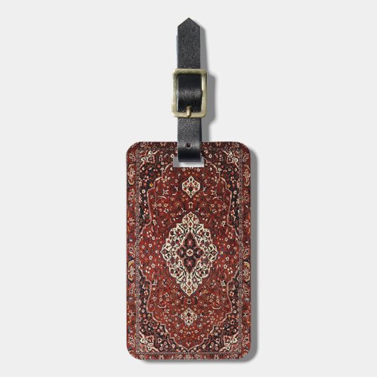 Oost-Antiek Perzisch Turks Rug Bagagelabel (Voorkant verticaal)