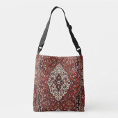 Oost-Antiek Perzisch Turks Rug Crossbody Tas (Achterkant)