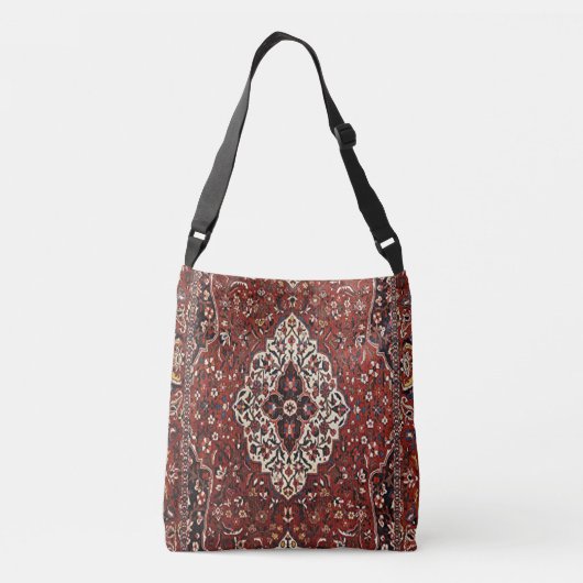 Oost-Antiek Perzisch Turks Rug Crossbody Tas (Achterkant)