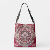 Oost-Antiek Perzisch Turks Rug Kilim Crossbody Tas (Achterkant)