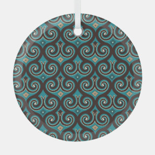 Oost-Arabesk: Elegant naadloos Ornament. Glas Ornament