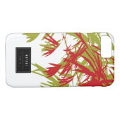 Oost-Aziatisch Chinees Rood Bamboe laat Zen Hoesje (Achterkant (Horizontaal))