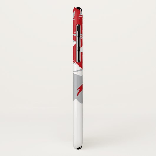 Oost-Aziatisch Chinees Rood Bamboe laat Zen Hoesje (Achterkant/links)