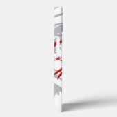 Oost-Aziatisch Chinees Rood Bamboe laat Zen Hoesje (Achterkant / Rechts)