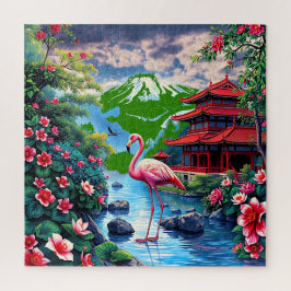 Oost-Aziatisch geïnspireerd landschap Legpuzzel