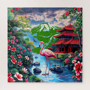 Oost-Aziatisch geïnspireerd landschap Legpuzzel