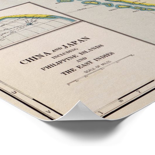 Oost-AziëPanoramaOost-Azië Poster (Hoek)