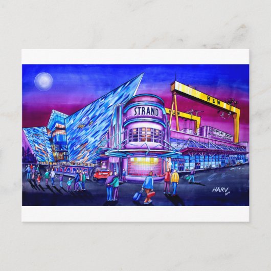 Oost-Belfast en Titanic Quarter Briefkaart (Voorkant)