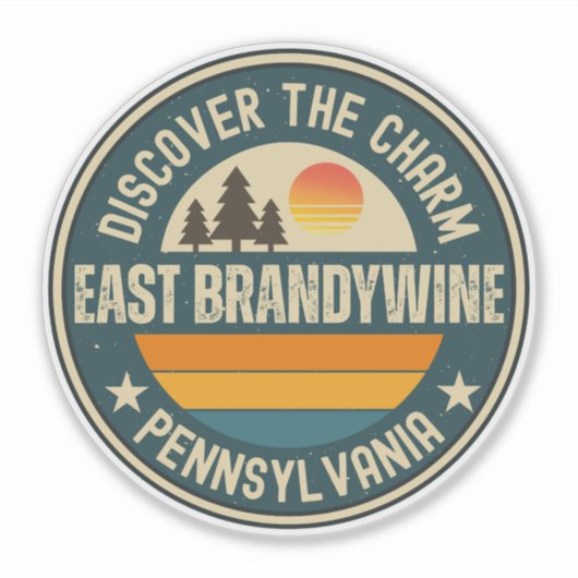 Oost Brandywine, Pennsylvania Sticker (Voorkant)